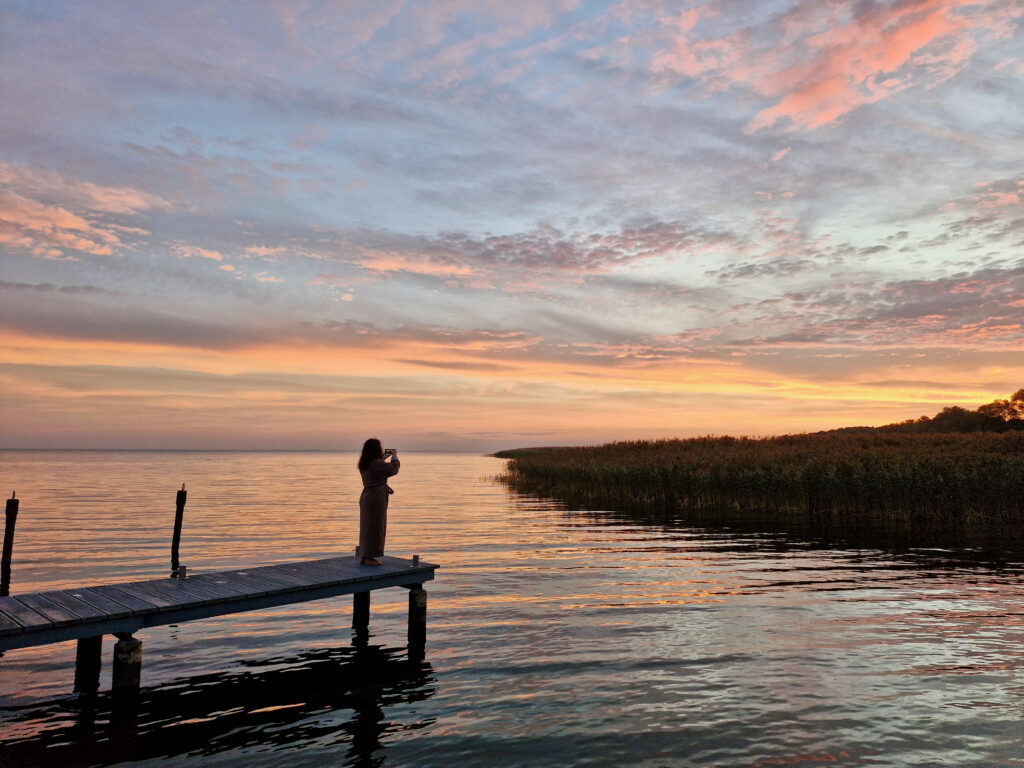 Haffhus Sonnenaufgang Ueckermuende