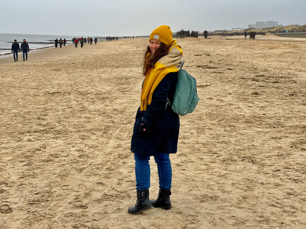 Nordseeheibad Cuxhaven Strand im Winter