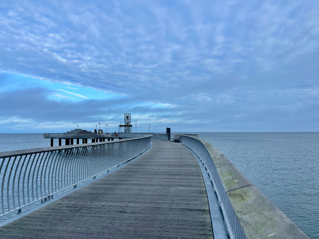 Winter auf Usedom Workation Pause auf der Seebruecke Koserow