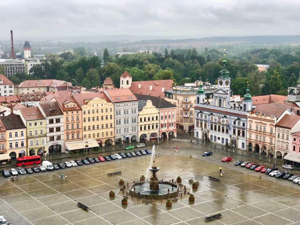 Aussicht vom Schwarzen Turm Budweis