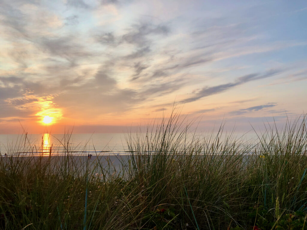 Holland Sonnenuntergang am Meer