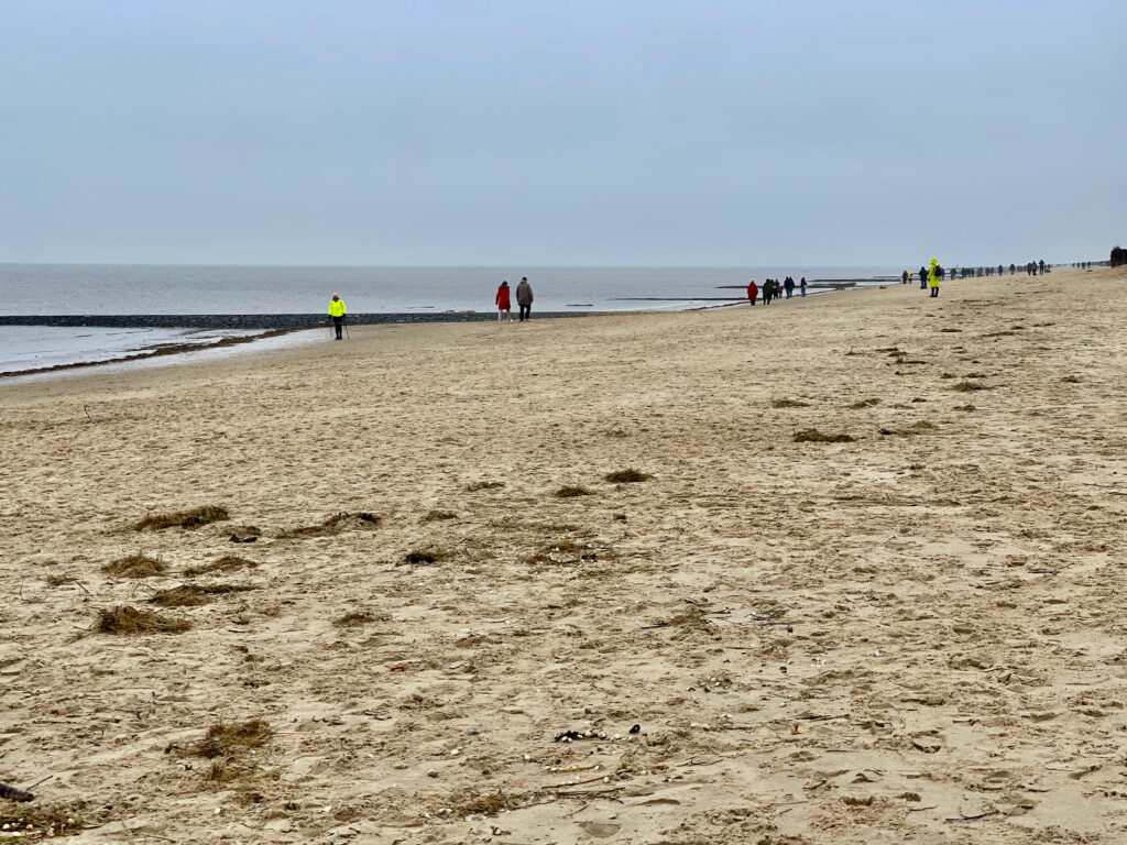 Nordseeheilbad Cuxhaven Winterspaziergang am Strand