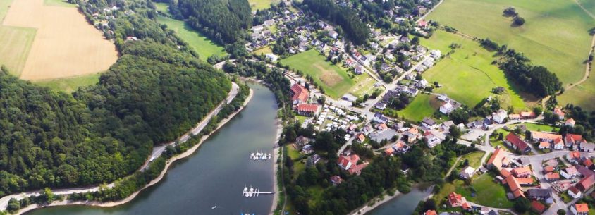 Blick von oben: Diemelsee